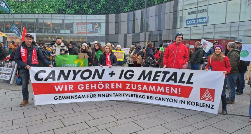 Tarifbewegung bei Canyon auch Thema auf Klimaschutzaktion in Koblenz