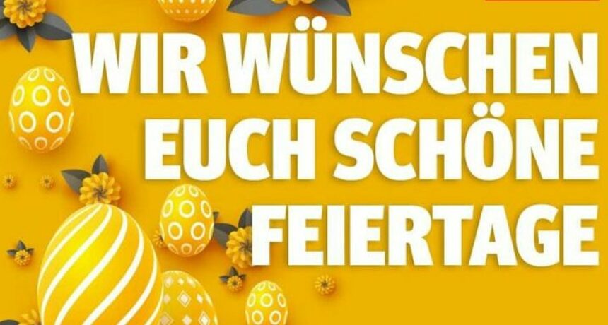 Wir wünschen euch frohe Ostern und viel Spaß beim Eiersuchen