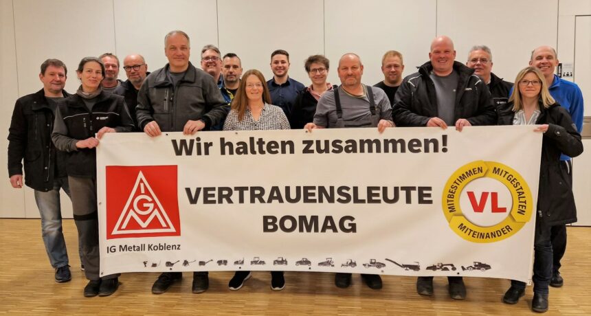 Wir Betriebsräte und Vertrauensleute der BOMAG unterstützen gerne unsere Kollegen der Firma Canyon