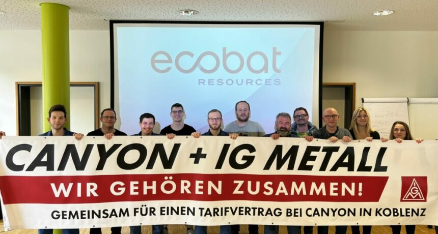 Betriebsrat von Ecobat unterstützt Tarifforderung der Kolleginnen und Kollegen bei Canyon